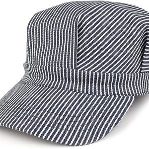 Engineer Cotton Cap Black $ White X large